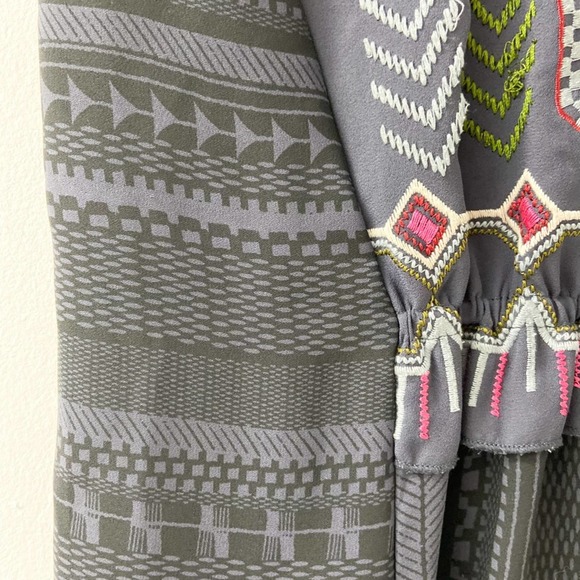 embroidered top, aztec print top, western print blouse, embroidered blouse - Picture 8 of 10
